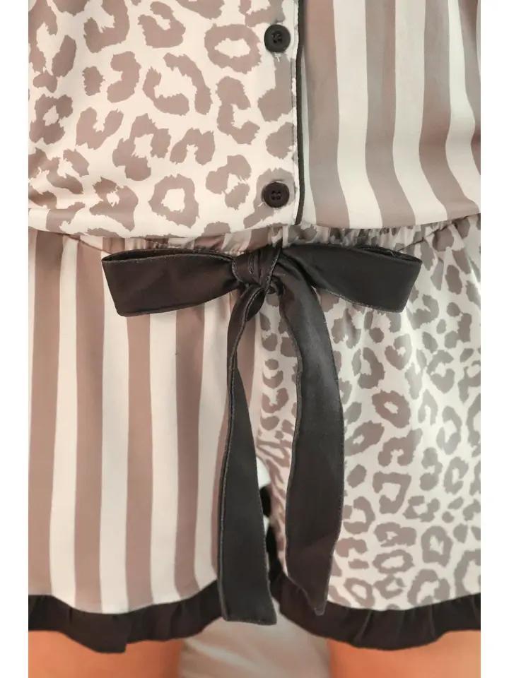 Bella and Stripes Ruffle Pajama Set