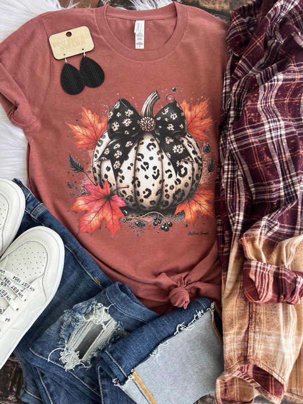Black & White Leopard Pumpkin Tee