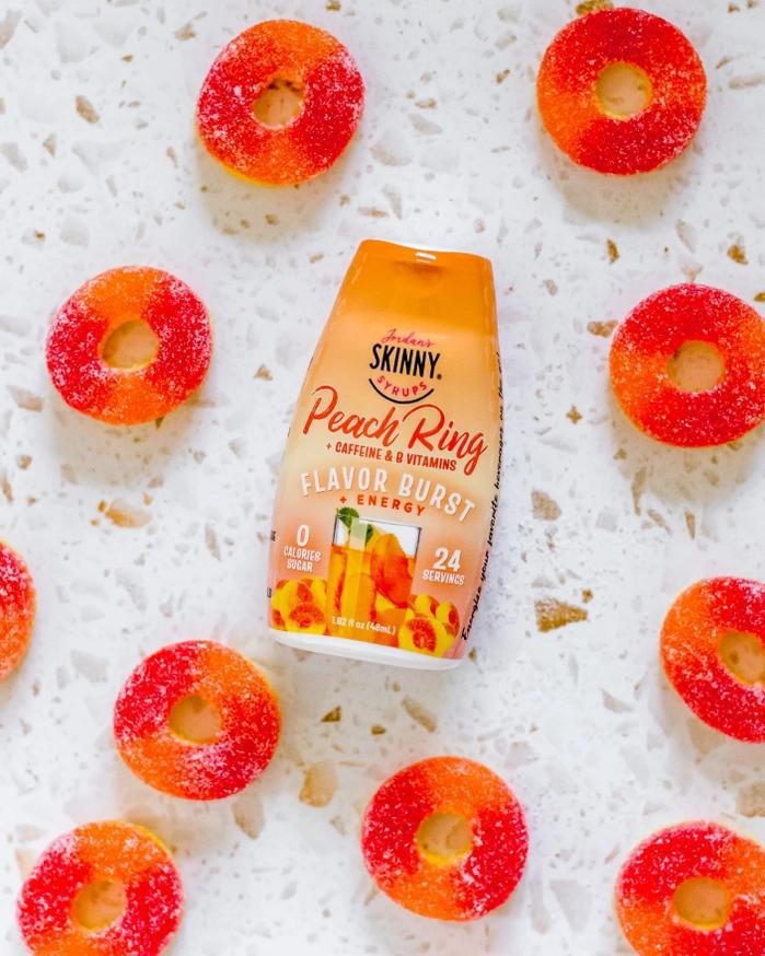 Peach Ring Flavor Burst Sugar Free + Energy by Jordan's Skinny Mixes