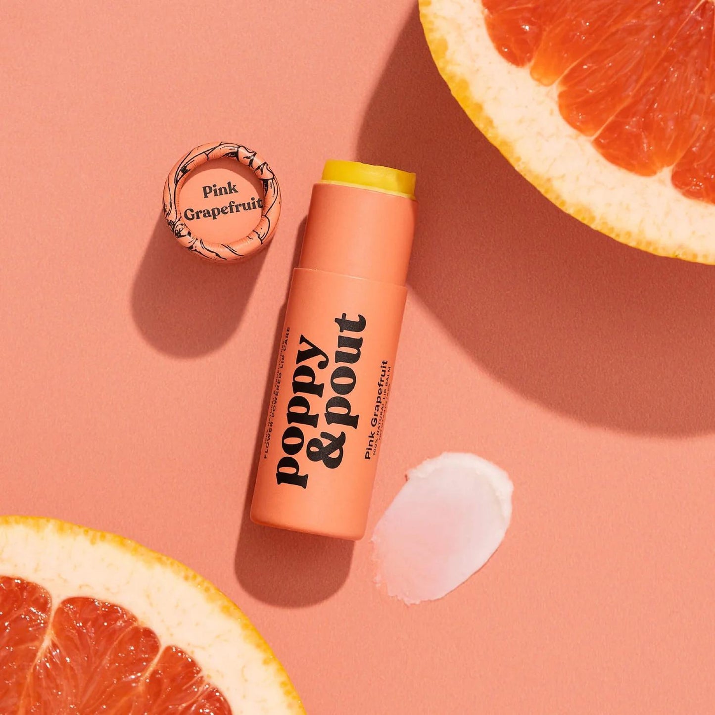 Pink Grapefruit Lip Balm by Poppy & Pout