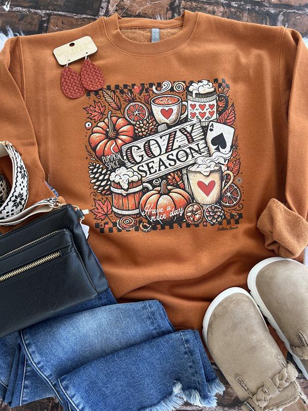 Trendy Fall Cozy Season Sweatshirt