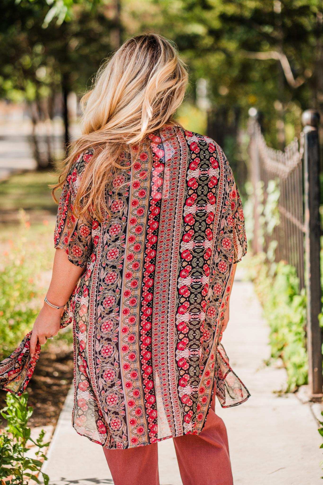 Rich Mood Floral Kimono