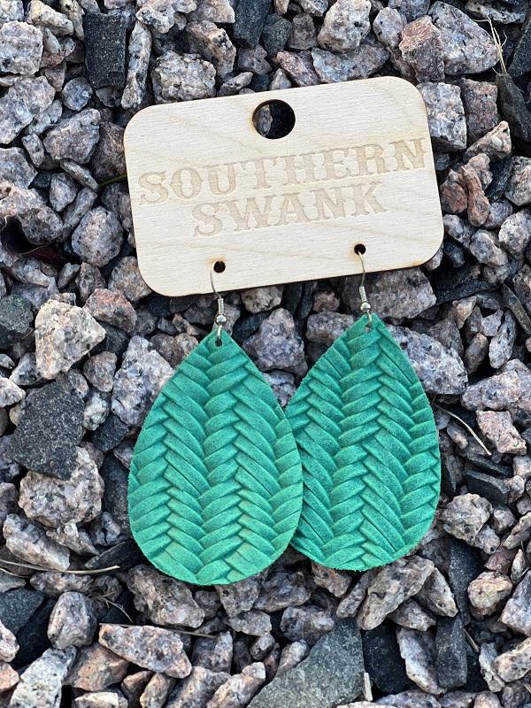 Feeling the Groove Green Earrings