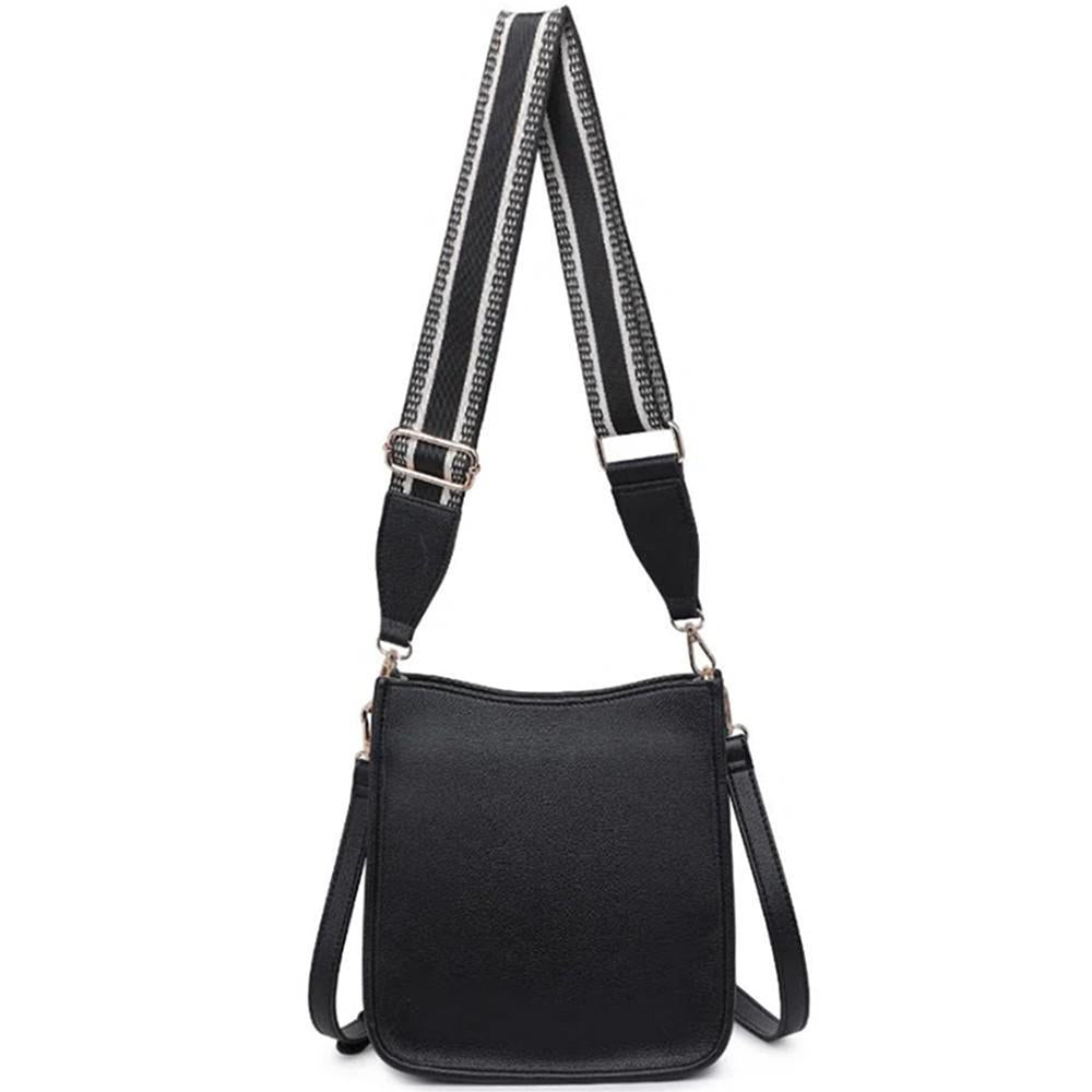 Pebbled Minimalist Design Glitzia Crossbody Bag