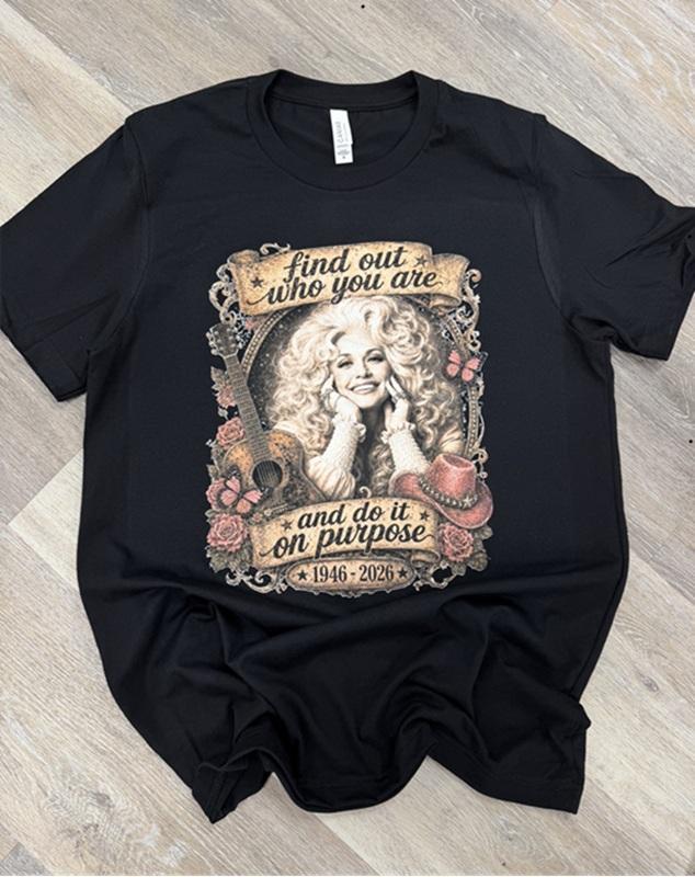 Find Out Who You Are Dolly Tribute Graphic Tee (Youth And Adult Sizes)