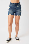 High Waisted Destroyed Bermuda Shorts by Judy Blue