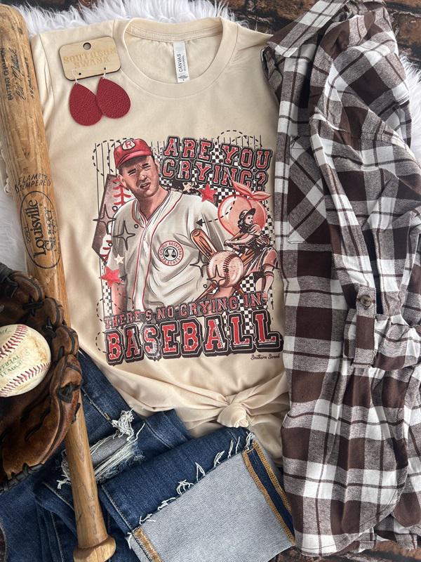 There's No Crying In Baseball Tee