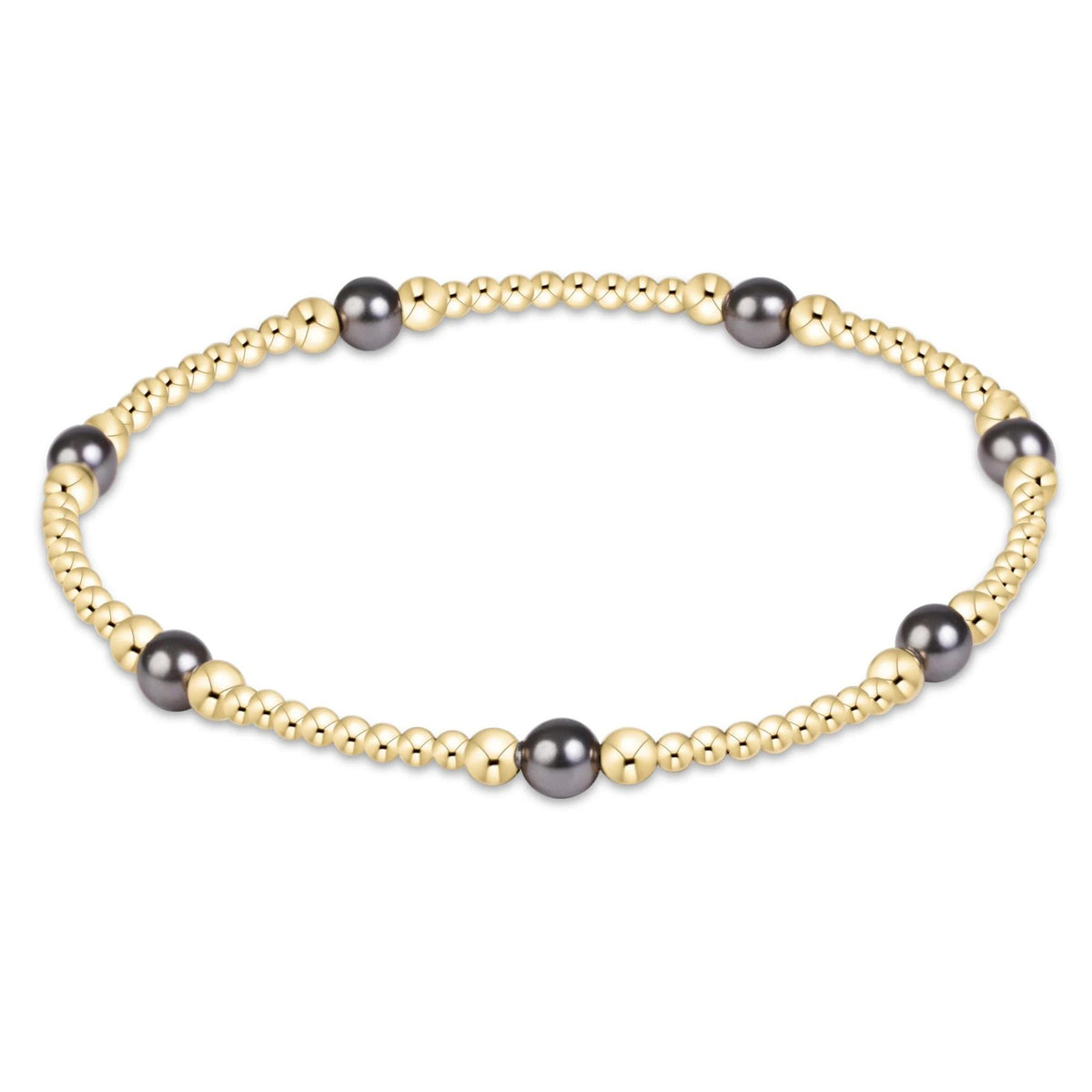 Purpose Pearl Dark Grey 4mm Bracelet