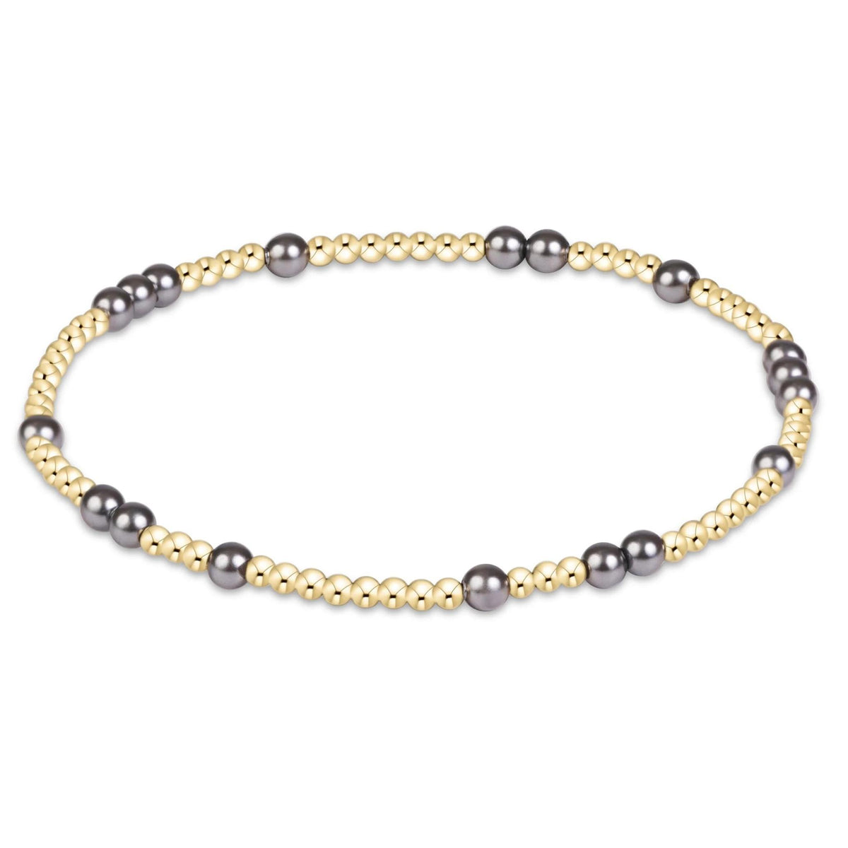 Hope Unwritten Pearl Dark Grey 3mm Bracelet