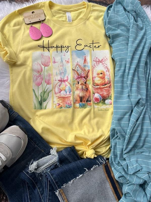 Happy Easter Brushstroke Tee