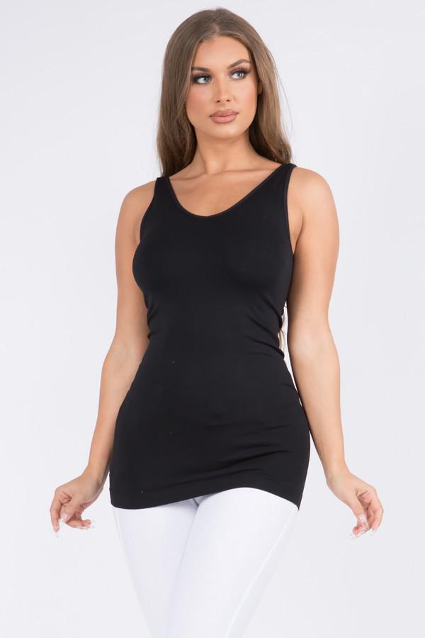 Seamless Reversible V-Neck Knit Camisole