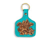 Sprouting Vines Hand-Tooled Key Fob By Myra Bag