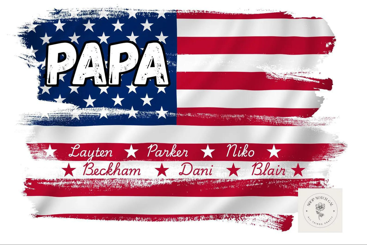 American Flag - Father's Day Custom Tee