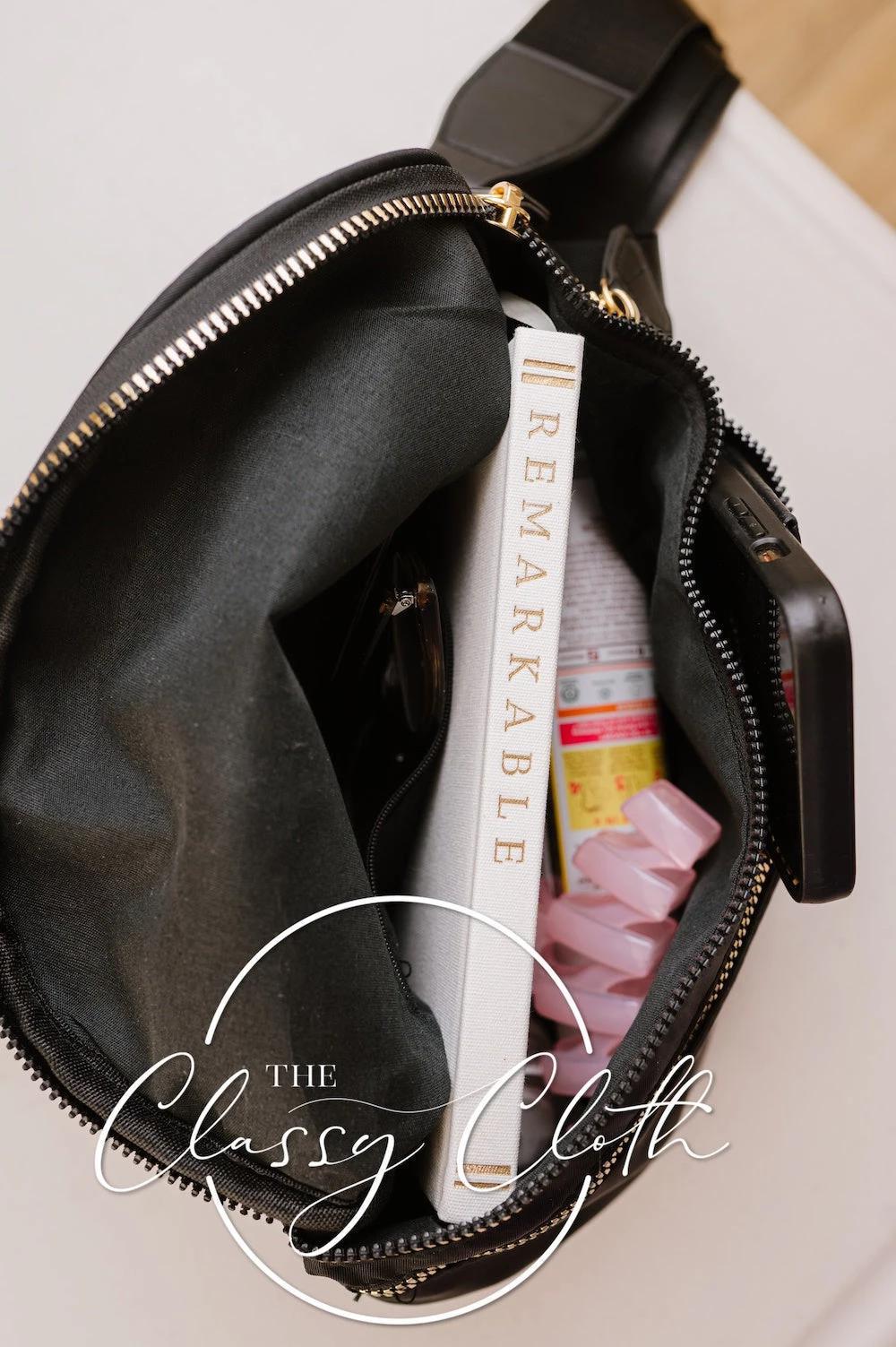 Black Camo Farah Fanny Bum Bag