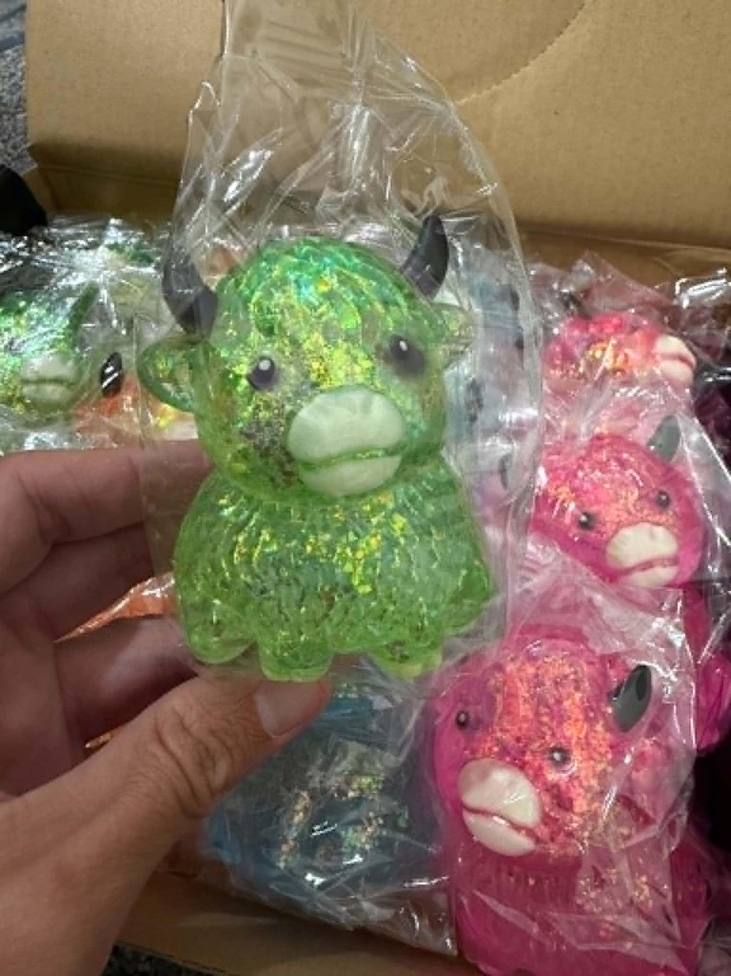 Glitter Highland Cows - Mixed Colors