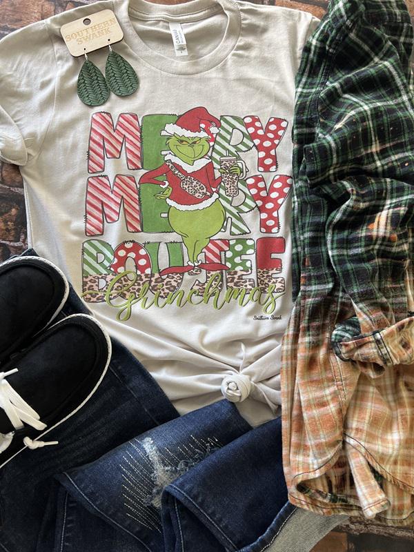Merry Merry Boujee Grinchmas Tee