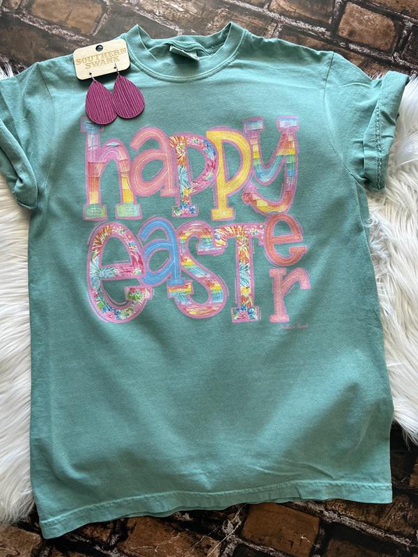 Happy Easter Comfort Color Tee