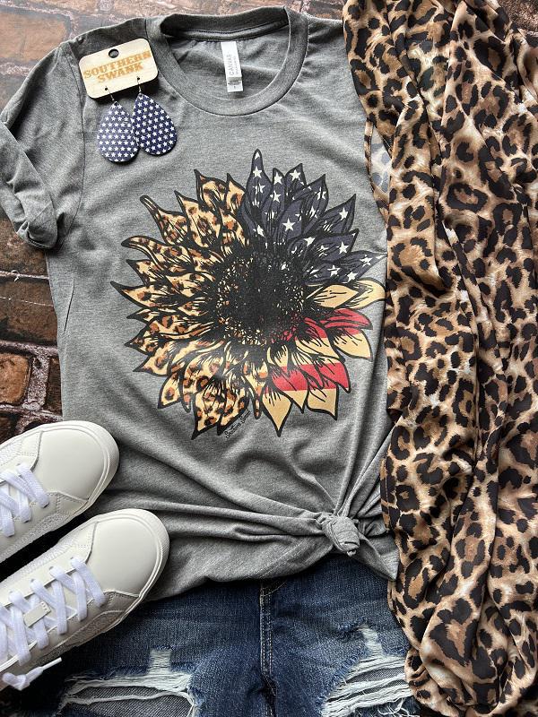 Patriotic and Leopard Sunflower