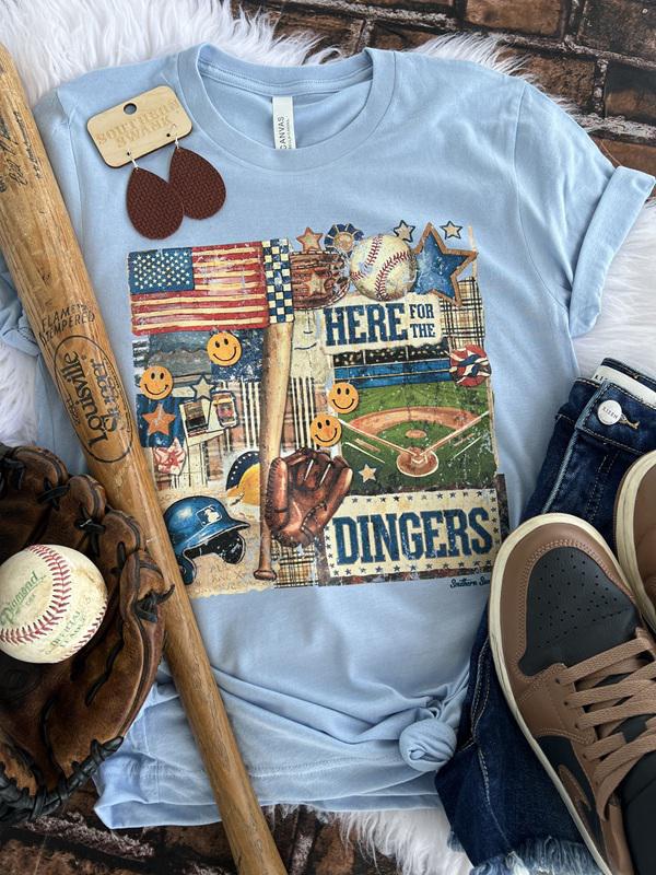 Here For The Dingers Tee