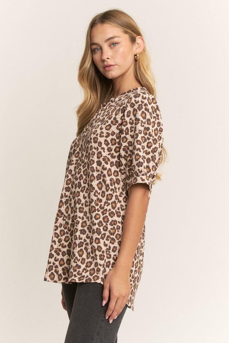 Urban Leopard Ribbed Top