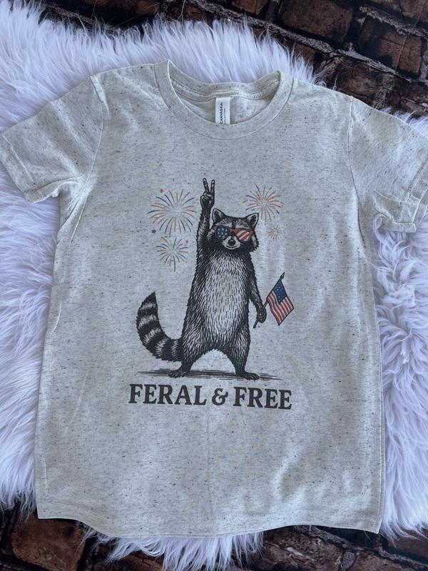 Feral & Free Vintage Tee (youth and adult)