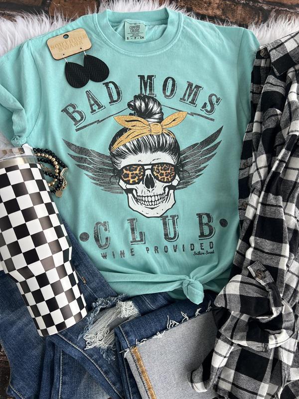 Bad Moms Club - Wine Provided Comfort Color Tee