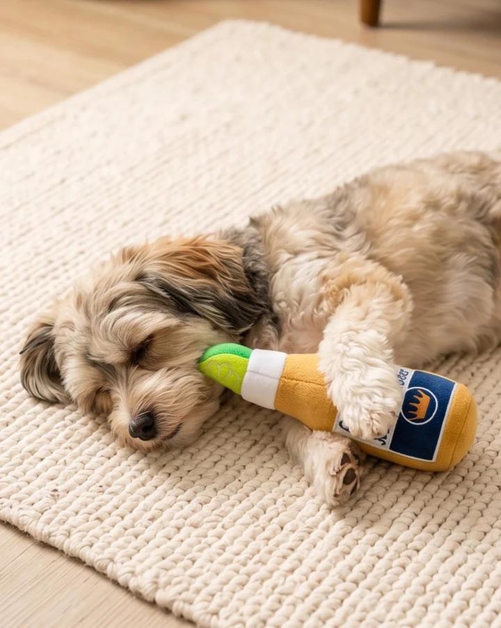 Grrrona Beer Bottle Plush Dog Toy by Haute Diggity Dog