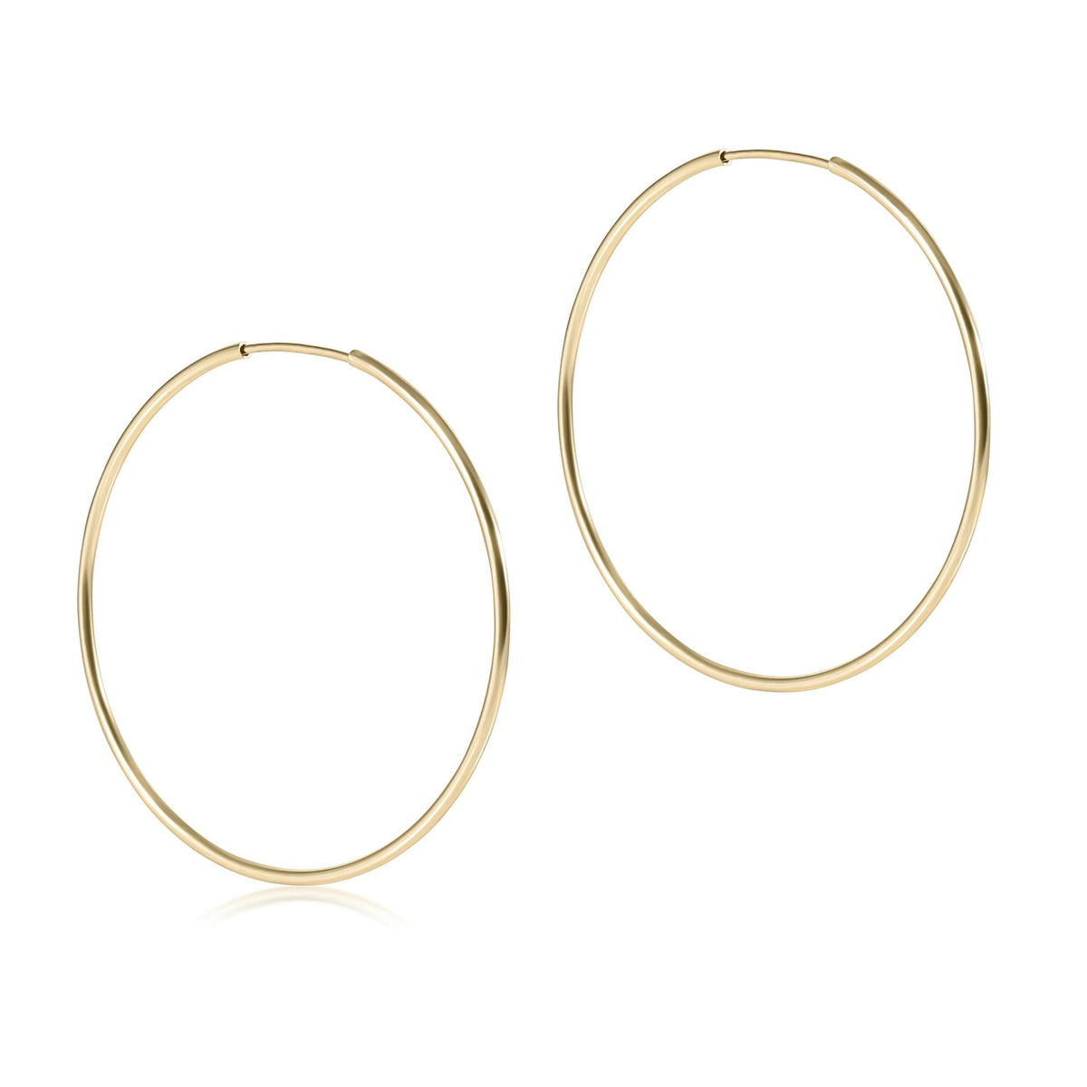 Endless Gold Hoop 1.25" Hoop Earrings