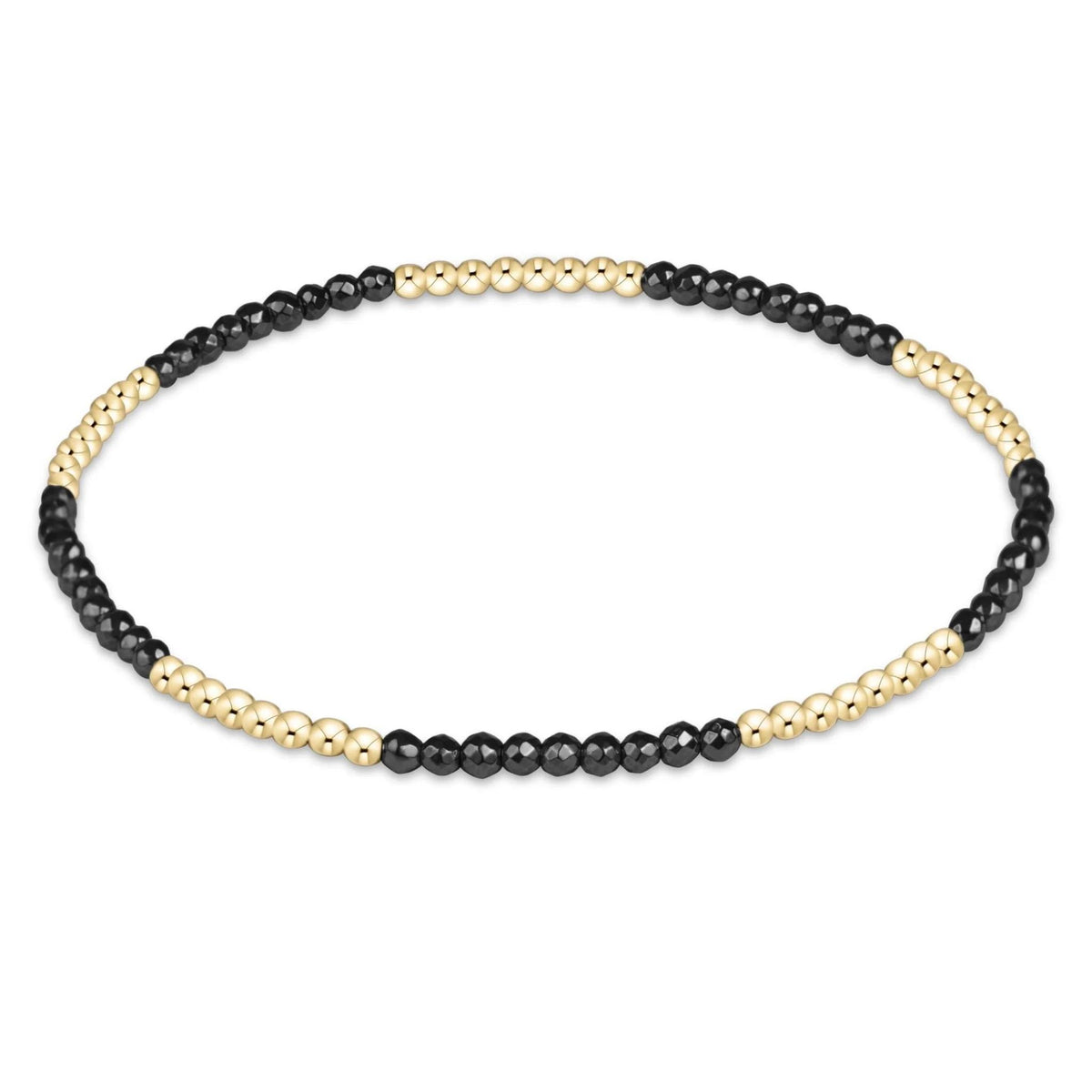 Blissful Faceted Hematite 2mm Bracelet