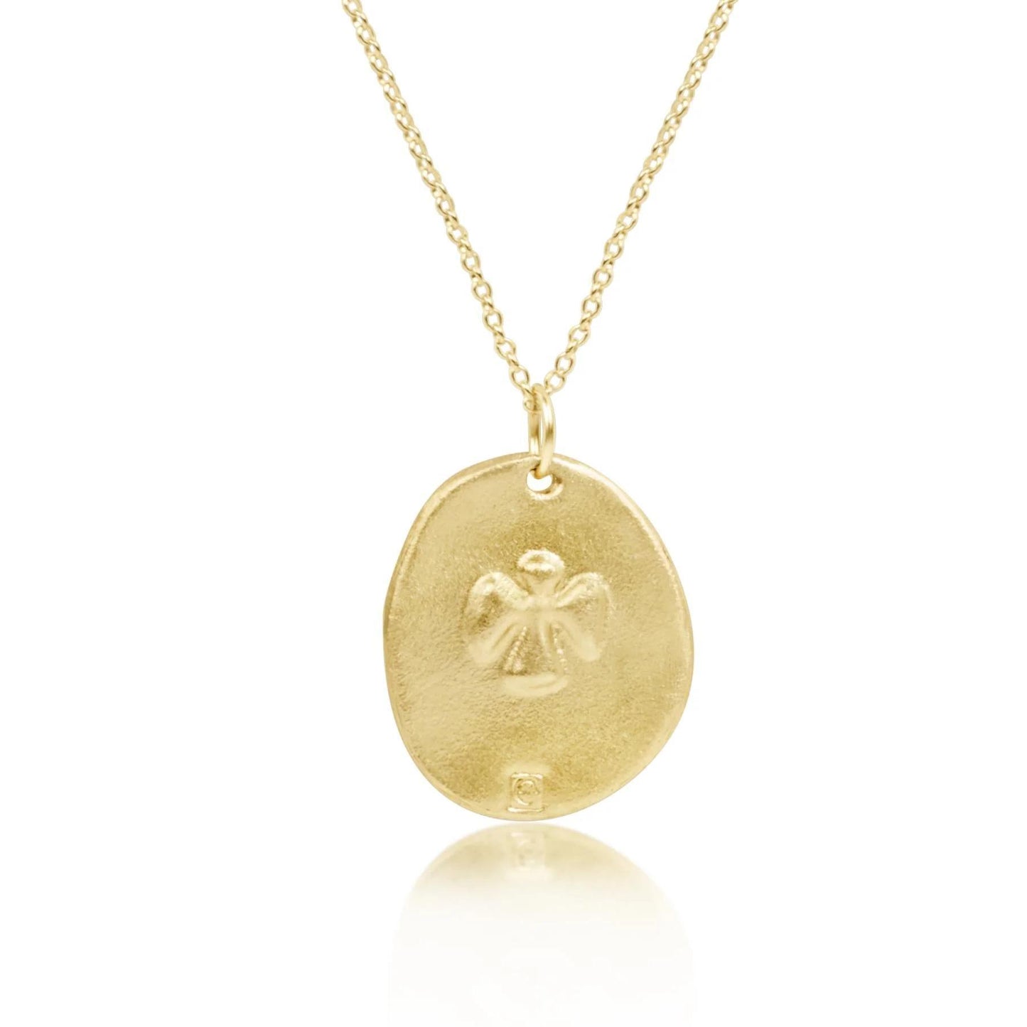 16" Necklace Gold - Inspire Small Gold Disc