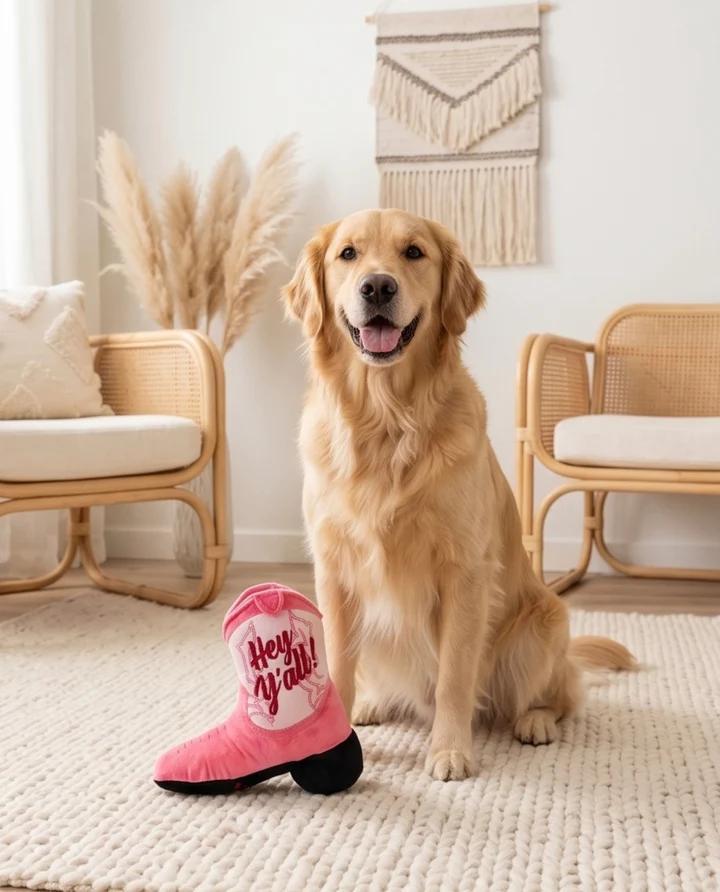 Pink Cowgirl Boot by Haute Diggity Dog