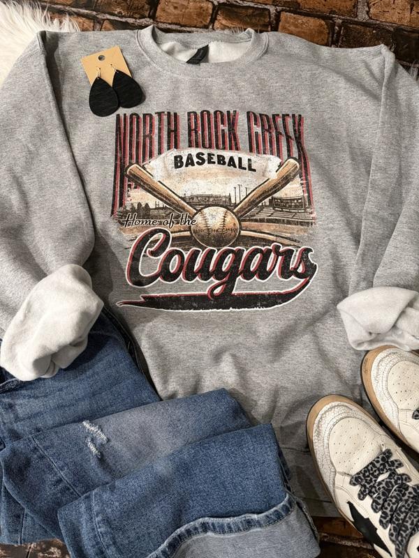 Custom Retro Distress Baseball (Available Tee and Sweatshirt)