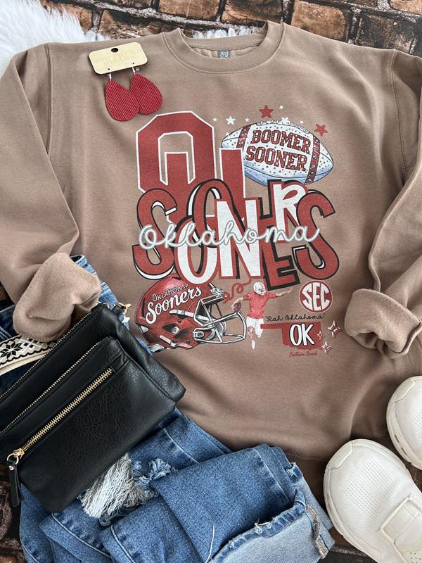 Sooners Mocha Sweatshirt