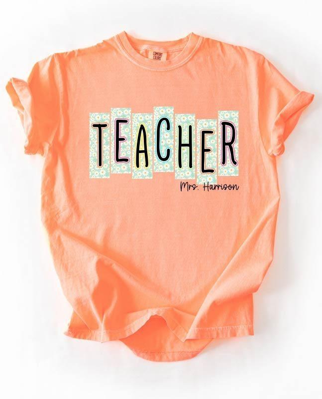 Custom School Occupation Personalized Name Tees