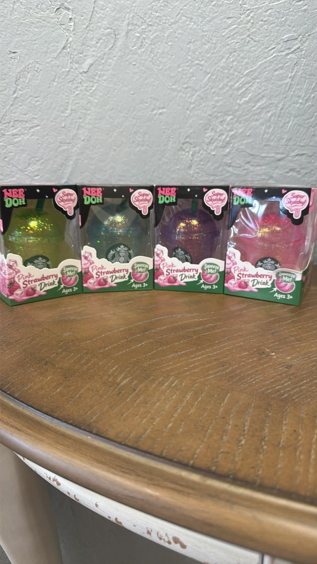 NeeDoh Super Squishy Pink Strawberry Drink - Various Colors