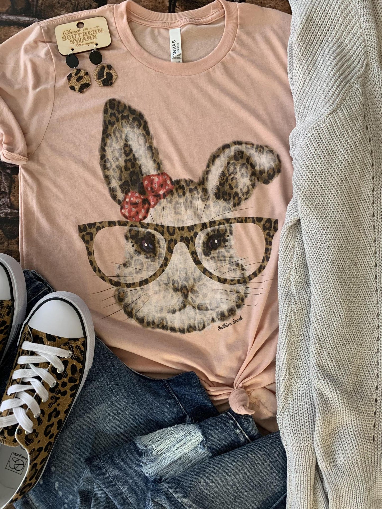 Leopard Bunny With Glasses