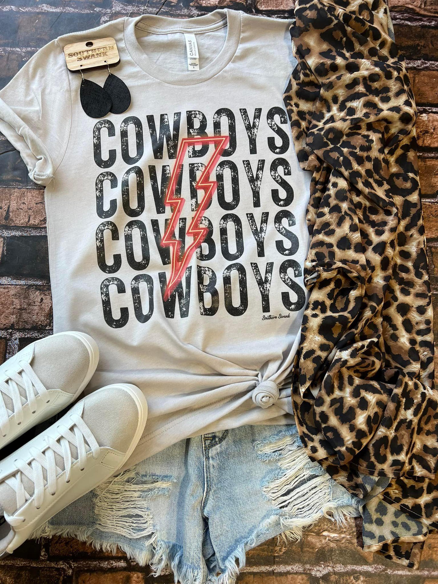 Cowboys Lightening Bolt Tee