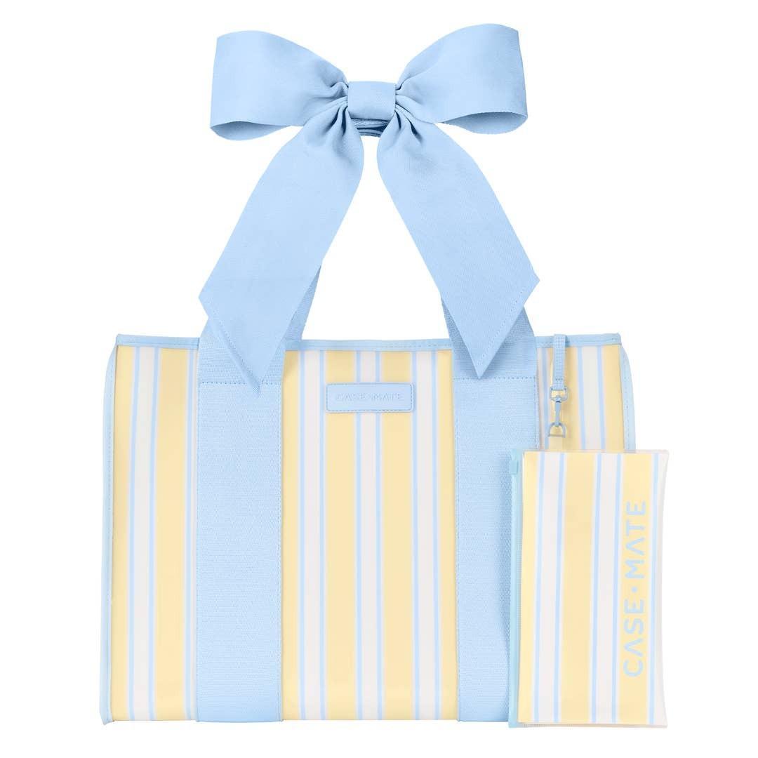 Case-Mate Cabana Stripe Bow Jelly Tote Bag
