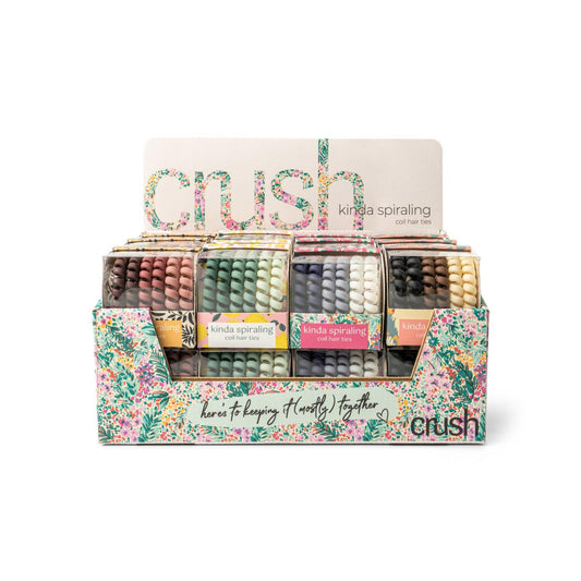 Crush Kinda Spiraling Coil Hair Ties - Variety of Colors