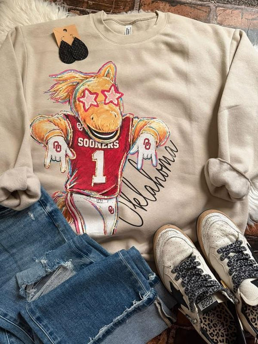 Oklahoma Spirit Fleece Crewneck Sweatshirt