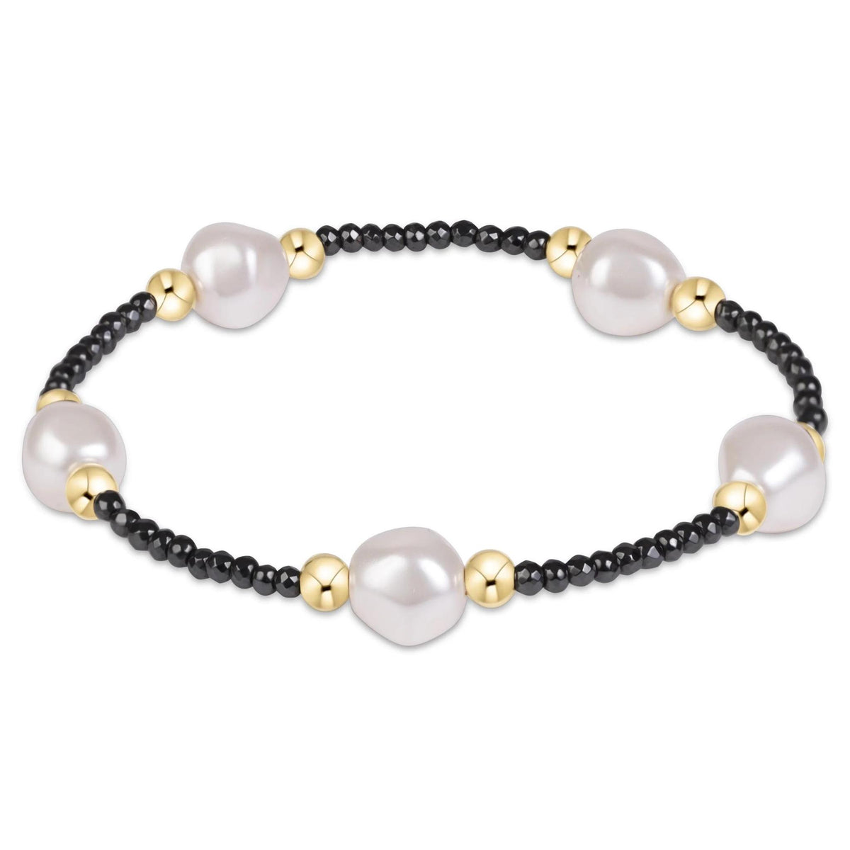 Purpose Admire Pearl 8mm Faceted Hematite Bracelet