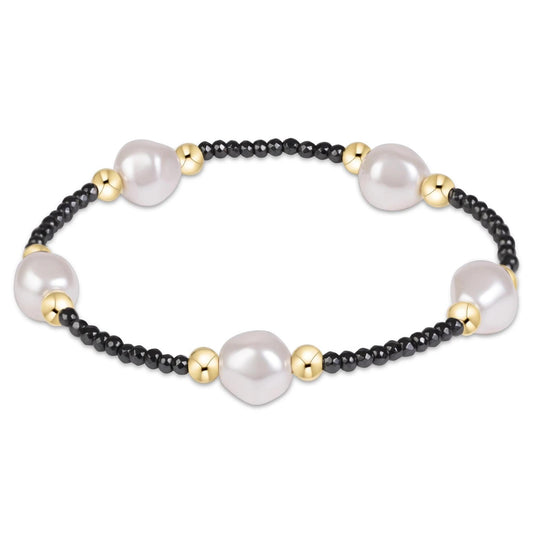 Purpose Admire Pearl 8mm Faceted Hematite Bracelet