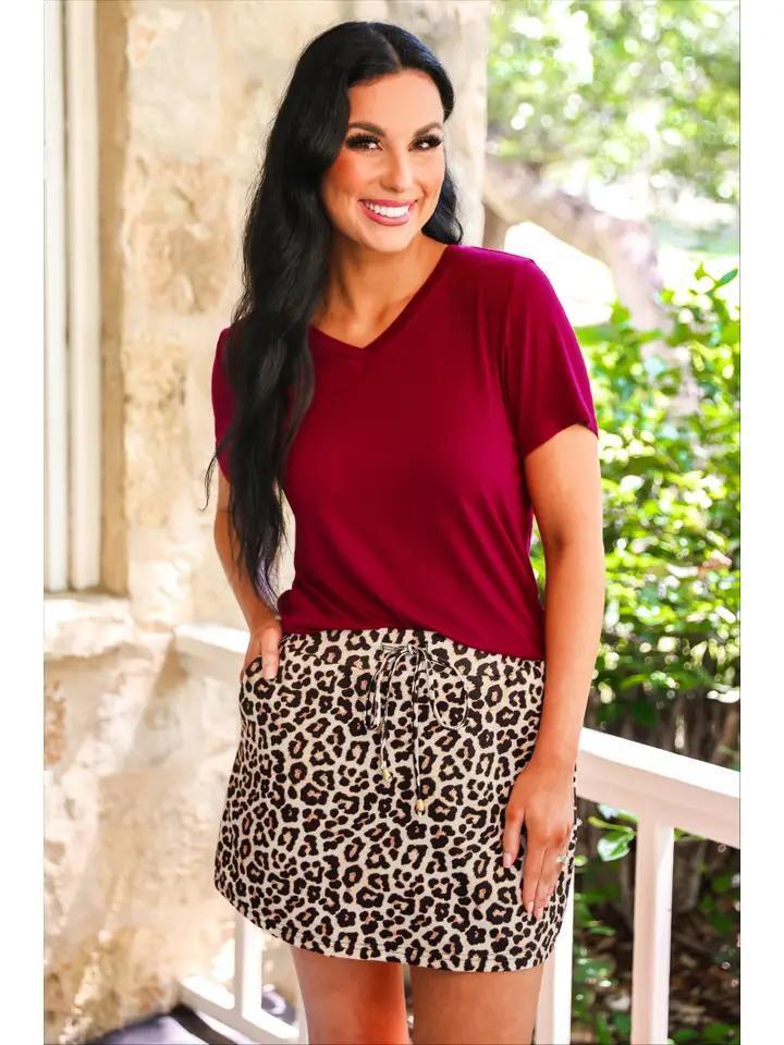 Safari Chick Leopard Skort