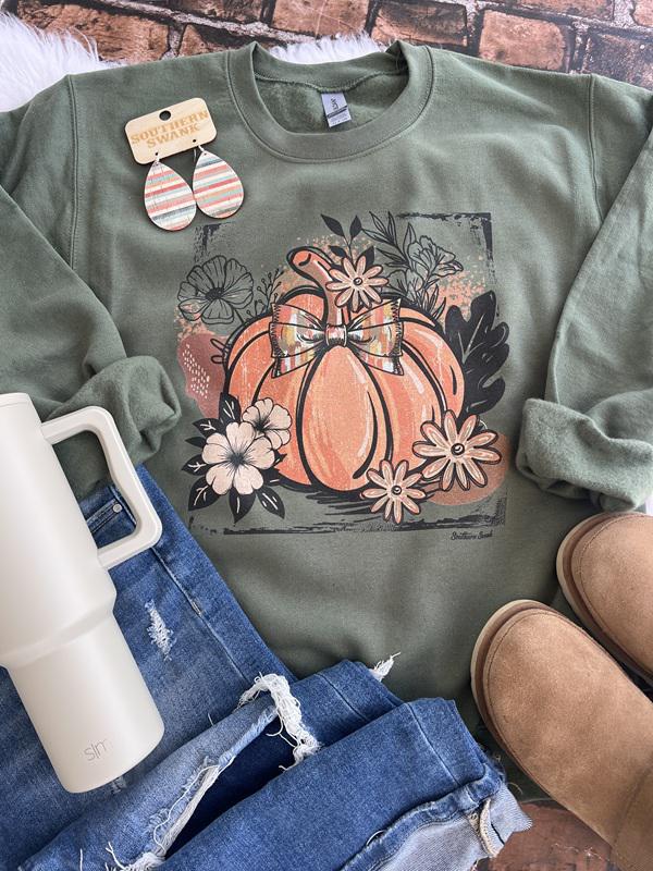 Retro Boho Pumpkin Sweatshirt