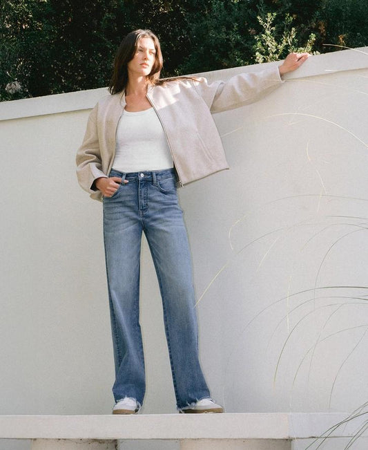 Ultra Rise Tummy Control Loose Fit Jeans by Vervet