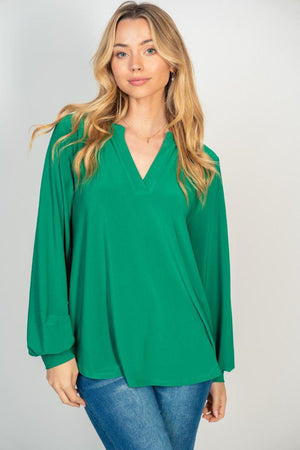 Kelly Green Gabby Style Knit Top