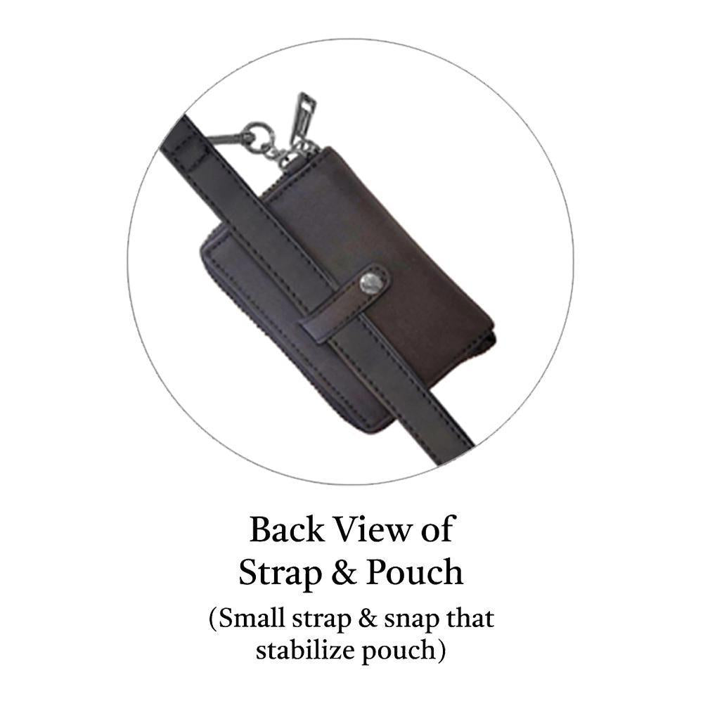 Bone Clip & Go Strap with Pouch Brushed Vegan Leather by Save The Girls