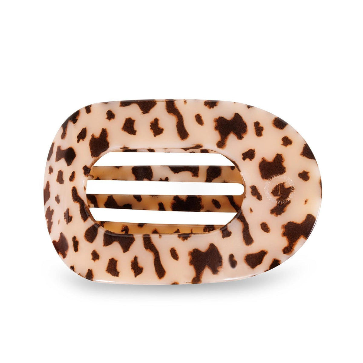 Round Flat Hair Clip | Blonde Tortoise