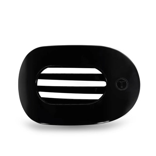 Round Flat Hair Clip | Jet Black