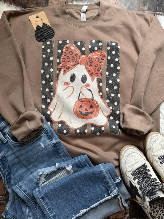 Vintage Ghost Mocha Sweatshirt